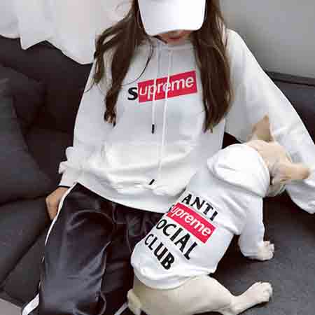 Supreme 犬と親子服 パーカー